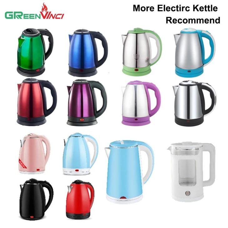 Double Wall Ckd Green Electric Water Kettle